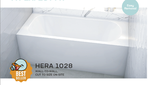 Hotel Home High Quality <b>Acrylic</b> Freestanding Modern <b>White</b> Center Drain Hera Bathtub With 2 Years Warranty - Product Image 2