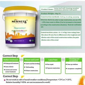 Imprimador de Pintura para Paredes Interiores y Exteriores Antihongos a Base de Agua, Revestimiento Líquido Acrílico de Látex en Aerosol, 20L - Product Image 4