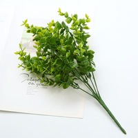 Plante d'eucalyptus artificielle YL de haute qualité, feuilles en plastique écologiques, durable, décoration intérieure et extérieure, design à 7 feuilles