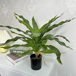 Bonsái Artificial Dream Castle de Madera Brasileña, 50 cm, Planta Verde en Maceta, Decoración para Interiores del Hogar - Product Image 1