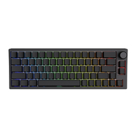 Clavier à déclenchement rapide pour pilote Web de précision de 0.01mm Commutateurs magnétiques Clavier de jeu à effet Hall Petit 66 touches avec bouton