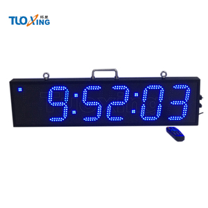 Đồng Hồ Chạy Marathon Hai Mặt 6 Inch 6 Chữ Số Đồng Hồ Kỹ Thuật Số Led Ngoài Trời Cỡ Lớn - Product Image 2