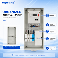 Boîtier de distribution extérieur étanche en plastique Tepsung X-2302 avec base à boucle, boîte de raccordement transparente pour installation professionnelle 100A 380V