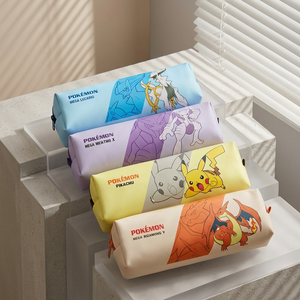 pokemon Plush Pencil Case Zipper Closure Random Korean Kids Stationery Soft Anime School Gift <b>Children</b> Student Wholesale - Product Image 2
