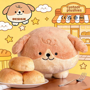 Peluches <span class=keywords><strong>Corgi</strong></span> pour le soutien émotionnel, jouet en peluche chiot doux et écologique, tissu en peluche de haute qualité, animal en peluche - Product Image 1