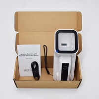 Pemindai Barcode Nirkabel 2D Portabel Pemindaian Otomatis Modul Bluetooth 4.1 Pemindai Barcode
