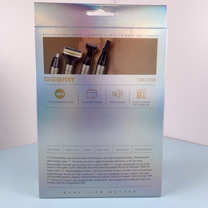 GEEMY GM-3158 Rasoio Elettrico Multifunzione Ricaricabile 4 in 1 per Uomo, Rifinitore per Orecchie, Naso, Sopracciglia e <span class=keywords><strong>Basette</strong></span> - Product Image 3