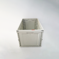 Boîte à poisson en plastique pliable avec trous de drainage pour le transport ou le stockage des fruits de mer Type de caisse en bois