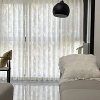 Voilage de luxe vintage à motif floral et papillon, imprimé botanique élégant, filtrant la lumière, pour décoration intérieure, sur mesure
