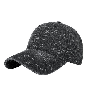 Baseball Cap Denim Black Cotton <b>Sunscreen</b> Breathable For Men Outdoor Sport - Product Image 1
