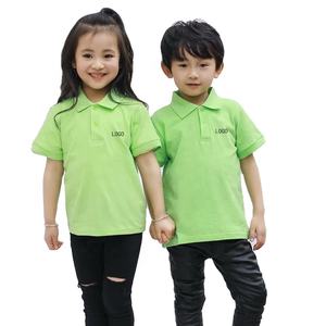 Polo de golf à manches courtes pour enfants, garçons, filles, 100% coton, maille, uniforme scolaire en maille, blanc, noir, rouge, bleu et gris - Product Image 1