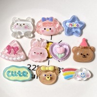 Accessoires en résine transparents à l'effigie d'animaux mignons de dessin animé, technique d'huile coulante - DIY pour coques de téléphone, pinces à cheveux, tasses à eau, objets d'art de collection
