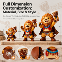 Figura de León Personalizada Weimeitoy, Mascota de Vinilo PVC, Estatua de Animal para Eventos Deportivos y Culturales, Mercancía Oficial