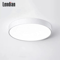 Luxueux résidentiel intelligent forme ronde éclairage moderne plafond haute puissance lumière LED panneau lumineux réglable pour la maison