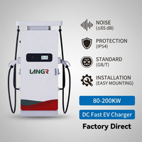 Chargeur de véhicules électriques DC extérieur commercial Langrun DCP-80-600KW avec CCS, déploiement rapide, refroidissement liquide