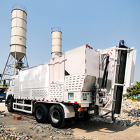 Silo Volumétrico de Polvo Montado sobre Rieles para Planta Dosificadora de Concreto con Bomba de Motor Diésel y PLC en Venta