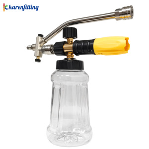 Válvula de dos vías para espuma y varilla de extensión de limpieza, cañón de espuma para hidrolavadora de alta presión con doble lanza para cambio rápido en lavado de coches - Product Image 5