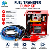 Pompe de transfert de carburant diesel 220V avec débitmètre et buse pour ravitaillement mobile