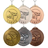 Médaille de sport or pour Judo, Karaté, Arts martiaux, Boxe, Taekwondo, avec drapeau mondial, à vendre