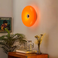 Lampe murale de chevet moderne et minimaliste en forme de donut crémeux, style Instagram, à commande tactile LED, vente directe usine