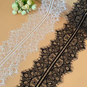 Ventes 14CM cils dentelle Nylon maille garnitures blanc noir bricolage à la main fille jupe Lingerie robe de mariée - Product Image 6