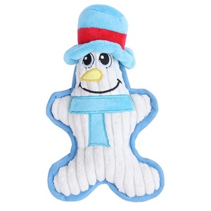 Petite taille coton <span class=keywords><strong>chien</strong></span> jouet à mâcher haute qualité noël père noël pingouin bonhomme de neige forme grinçant morsure résistant et Durable pour animaux de compagnie - Product Image 4