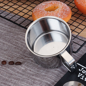 Stainless Steel Coffee <b>Mug</b> 304 <b>Double</b> <b>Wall</b> Insulated With Handle For Children Home Use - Product Image 2