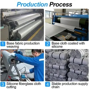 Coperta Antincendio di Emergenza in Silicone Ignifugo 6*8M 19.8*26 Ft UK Coperta Antincendio in Fibra di Vetro per Auto Elettriche - Product Image 2