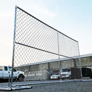 Amerikan standart taşınabilir galvanizli 6temporary 6x12ft zincir bağlantı inşaat çiti/geçici çit panelleri/geçici çit