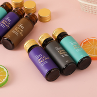 Bouteilles en verre fantaisie de 15 ml/20 ml/30 ml/55 ml avec bouchon à vis pour médicaments/sirop contre la toux/vitamines, avec étiquettes