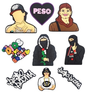 Dijes para Zapatos Personalizados, Novedad, Venta al por Mayor, Dijes de PVC Personalizados para Zapatos de Princesa, Decoración de Zapatos de Diseñador, <span class=keywords><strong>Cantante</strong></span> - Product Image 1