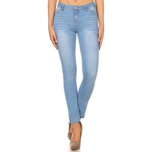 Premium Quality Bangladesh Manufacturing Ladies Casual Breathable Solid Denim <b>Jeans</b> Customizable <b>Elastic</b> Stretch Wholesale - Product Image 4