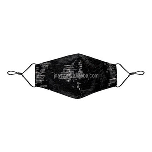 Masques réutilisables en pur coton respirants à prix de gros, style numérique, paillettes brillantes, fins et élégants, pour fêtes, grande quantité, nouvelle arrivée - Product Image 6