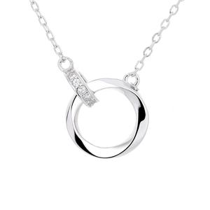 Collier entrelacé en argent sterling 925 <span class=keywords><strong>Finel</strong></span> Jewelry, luxe léger pour femmes - Product Image 3