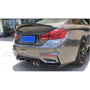 สำหรับ BMW M3 M4 F80 2013-2018 ชุดแต่งกันชนหลัง ลิปสปลิตเตอร์ ดิฟฟิวเซอร์ ชุดแต่งตัวถังรถยนต์ ฝาครอบป้องกันกันชน อุปกรณ์ตกแต่งรถยนต์ - Product Image 4