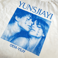 T-shirt décontracté surdimensionné pour homme de haute qualité, effet délavé à l'acide, streetwear personnalisé, vintage, imprimé numérique, effet soleil éclairé
