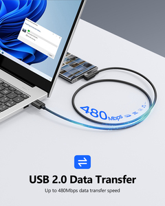 Cable de Carga Rápida SUNGUY TPE Trenzado USB C de 18W, Cable de Datos USB para Teléfono Móvil y Laptop - Product Image 4
