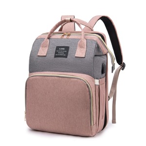 Mochila de Fraldas para Mamãe, Leve e Portátil, Berço Dobrável, Grande Capacidade, Mochila de Maternidade para Viagem - Product Image 3