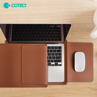 COTECi - Étui pour ordinateur portable, tablette, en cuir PU imperméable et durable, sac portable, sac intérieur compatible avec Macbook Air Pro iPad