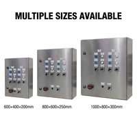 Ensemble complet de boîtier de commande électrique en acier inoxydable, boîte de commande de pompe à double alimentation redondante pour le traitement de l'eau