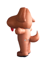 Jouet en peluche gonflable pour chien, résistant à l'eau et au soleil, durable, promotionnel pour l'extérieur, entièrement coloré, avec batterie au lithium rechargeable