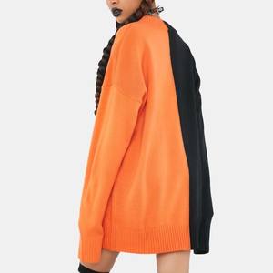 Personalizado FNJIA nuevo largo mujeres de punto calabaza Jacquard suelto Casual moda pulóver de gran tamaño de punto suéter de <span class=keywords><strong>Halloween</strong></span> - Product Image 4