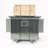 Transformateur de distribution immergé dans l'huile de type extérieur OEM 200 kVA, 10 kV à 400 V, triphasé, refroidissement ONAF, usage industriel