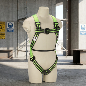 Full Body Safety <b>Harness</b> Adjustable Fall Protection <b>Belt</b> Waist Padded Rescue Work Positioning <b>Harness</b> for Construction - Product Image 2