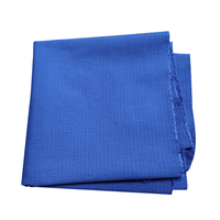 ALLESD Tela de Punto ESD Antiestática de Poliéster y Algodón de Doble Cuadriculado de 4 mm, Tela Lisa TC para Ropa