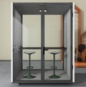 Cabina telefónica de oficina prefabricada para interiores a la venta, cabina de teléfono para muebles, <span class=keywords><strong>estudio</strong></span> portátil, oficina, trabajo a prueba de sonido - Product Image 3