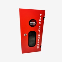 Armoire à extincteur à porte simple, armoire de sécurité incendie, armoire de lutte contre l'incendie avec clé à briser le verre