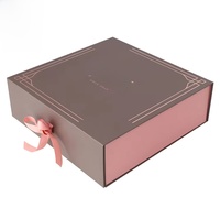 Boîte magnétique pliable de haute qualité avec ruban, boîte en carton magnétique, boîtes cadeaux