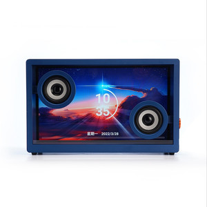 New Design Retro Blue Tooth Transparent <b>Led</b> Computer Wireless Speaker Box Desktop Subwoofer Retro Desktop Blue Tooth Speaker - Product Image 2
