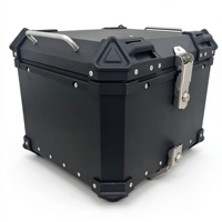 Boîte à bagages arrière pour moto en alliage d'aluminium à dégagement rapide 45L, boîte à outils universelle pour vélos électriques